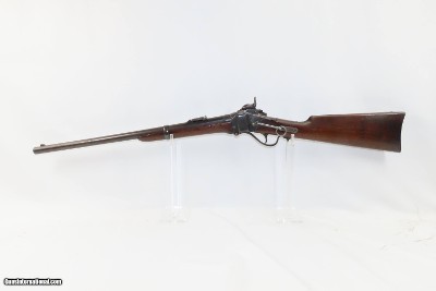 Antique SHARPS New Model 1859 16 GAUGE Shotgun Conversion Carbine DFC Classic Civil War/Old West Saddle Ring Carbine - Image 12 of 17