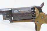 CASED Rare NEW HAVEN ARMS WALCH 10-Shot SUPERPOSED LOAD Percussion Revolver Antique Early 1860s BRASS FRAME w/ACCESSORIES - 9 of 23