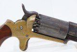 CASED Rare NEW HAVEN ARMS WALCH 10-Shot SUPERPOSED LOAD Percussion Revolver Antique Early 1860s BRASS FRAME w/ACCESSORIES - 22 of 23