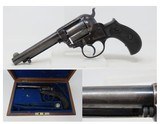 CASED Antique COLT LONDON DEPOT Shipped Model 1877 LIGHTNING REVOLVER ETCHED PANEL Double Action .38 Colt Made in 1881 - 1 of 24