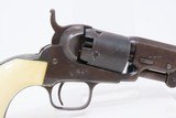CASED 1859 Antique Pre-CIVIL WAR COLT Model 1849 POCKET Revolver ANTEBELLUM With IVORY GRIP and ACCESSORIES - 24 of 25
