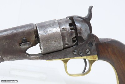 c1861 mfr. 4-SCREW Antique COLT Model 1860 .44 ARMY CIVIL WAR WILD WEST Revolver Used BEYOND the Civil War w/ACCESSORIES - Image 7 of 22