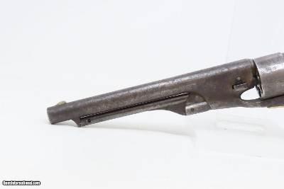 c1861 mfr. 4-SCREW Antique COLT Model 1860 .44 ARMY CIVIL WAR WILD WEST Revolver Used BEYOND the Civil War w/ACCESSORIES - Image 8 of 22