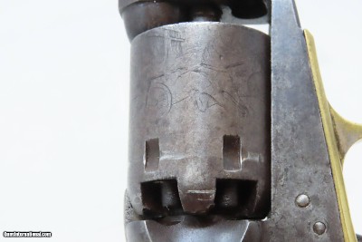 CASED COLT Antique CIVIL WAR .31 Percussion M1849 POCKET Revolver FRONTIERWith Stagecoach Robbery Cylinder Scene - Image 23 of 25