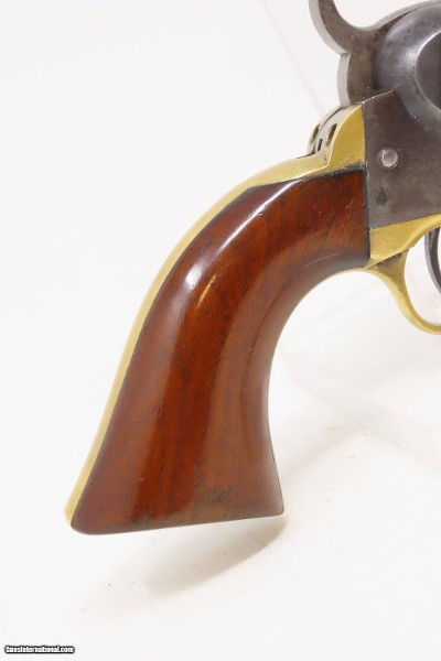 CASED COLT Antique CIVIL WAR .31 Percussion M1849 POCKET Revolver FRONTIERWith Stagecoach Robbery Cylinder Scene - Image 25 of 25