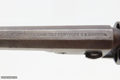 CASED COLT Antique CIVIL WAR .31 Percussion M1849 POCKET Revolver FRONTIERWith Stagecoach Robbery Cylinder Scene - Image 14 of 25