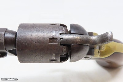 CASED COLT Antique CIVIL WAR .31 Percussion M1849 POCKET Revolver FRONTIERWith Stagecoach Robbery Cylinder Scene - Image 13 of 25