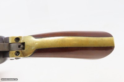 CASED COLT Antique CIVIL WAR .31 Percussion M1849 POCKET Revolver FRONTIERWith Stagecoach Robbery Cylinder Scene - Image 12 of 25