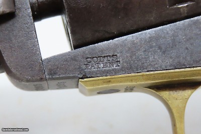 CASED COLT Antique CIVIL WAR .31 Percussion M1849 POCKET Revolver FRONTIERWith Stagecoach Robbery Cylinder Scene - Image 10 of 25