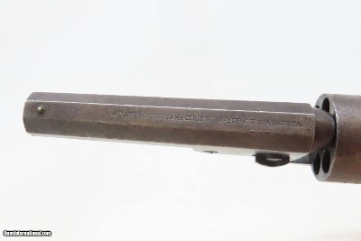 CASED COLT Antique CIVIL WAR .31 Percussion M1849 POCKET Revolver FRONTIERWith Stagecoach Robbery Cylinder Scene - Image 15 of 25