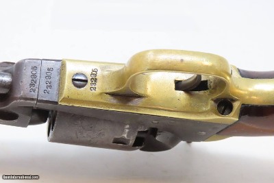 CASED COLT Antique CIVIL WAR .31 Percussion M1849 POCKET Revolver FRONTIERWith Stagecoach Robbery Cylinder Scene - Image 19 of 25