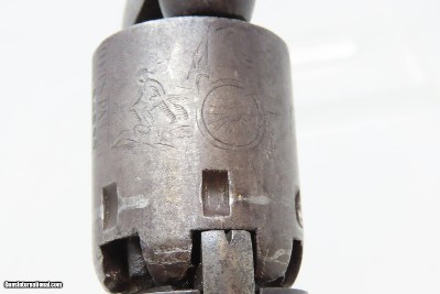 CASED COLT Antique CIVIL WAR .31 Percussion M1849 POCKET Revolver FRONTIERWith Stagecoach Robbery Cylinder Scene - Image 21 of 25