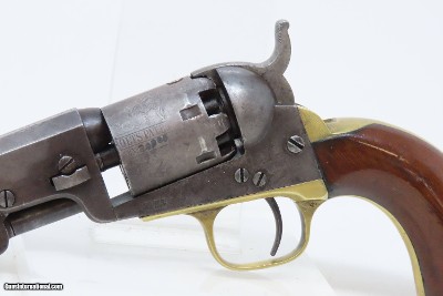 CASED COLT Antique CIVIL WAR .31 Percussion M1849 POCKET Revolver FRONTIERWith Stagecoach Robbery Cylinder Scene - Image 8 of 25