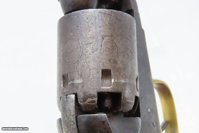 CASED COLT Antique CIVIL WAR .31 Percussion M1849 POCKET Revolver FRONTIERWith Stagecoach Robbery Cylinder Scene - Image 22 of 25