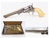 IVORY GRIPPED Antique COLT Model 1849 POCKET Revolver CIVIL WAR CASED .311860 Manufactured Revolver with ACCESSORIES - 1 of 25