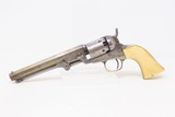 IVORY GRIPPED Antique COLT Model 1849 POCKET Revolver CIVIL WAR CASED .311860 Manufactured Revolver with ACCESSORIES - 5 of 25