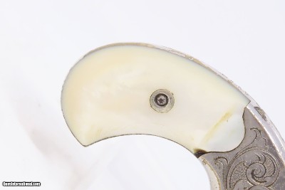 FACTORY ENGRAVED Antique COLT “Open Top” .22 RF POCKET Revolver PEARL GRIPColt’s Answer to Smith & Wesson’s No. 1 Revolver - Image 15 of 17