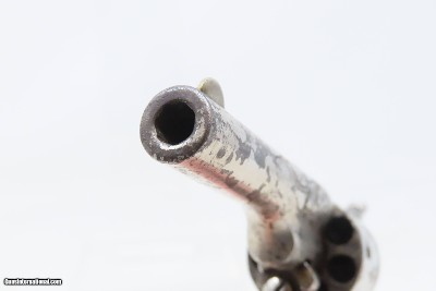 FACTORY ENGRAVED Antique COLT “Open Top” .22 RF POCKET Revolver PEARL GRIPColt’s Answer to Smith & Wesson’s No. 1 Revolver - Image 10 of 17