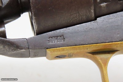 c1862 mfr. Antique U.S. COLT Model 1860 ARMY .44 cal CIVIL WAR WILD WEST MARTIALLY INSPECTED Revolver Used Beyond Civil War - Image 6 of 17
