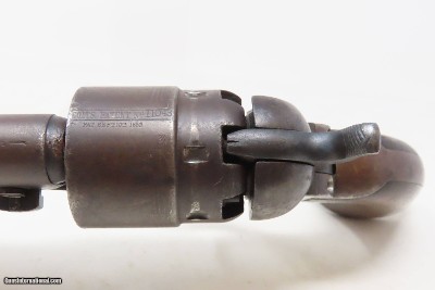 c1862 mfr. Antique U.S. COLT Model 1860 ARMY .44 cal CIVIL WAR WILD WEST MARTIALLY INSPECTED Revolver Used Beyond Civil War - Image 8 of 17