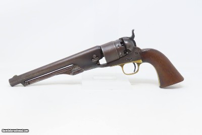 c1862 mfr. Antique U.S. COLT Model 1860 ARMY .44 cal CIVIL WAR WILD WEST MARTIALLY INSPECTED Revolver Used Beyond Civil War - Image 2 of 17