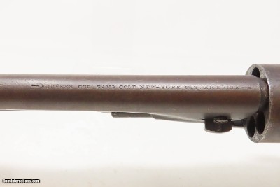 c1862 mfr. Antique U.S. COLT Model 1860 ARMY .44 cal CIVIL WAR WILD WEST MARTIALLY INSPECTED Revolver Used Beyond Civil War - Image 9 of 17
