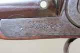 ENGLISH Antique J.H. CRANE Double Barrel 10 Gauge PERCUSSION HAMMER Shotgun Nicely Engraved LONDON Made Shotgun - 6 of 21