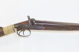 ENGLISH Antique J.H. CRANE Double Barrel 10 Gauge PERCUSSION HAMMER Shotgun Nicely Engraved LONDON Made Shotgun - 18 of 21