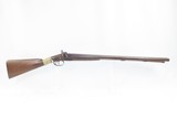 ENGLISH Antique J.H. CRANE Double Barrel 10 Gauge PERCUSSION HAMMER Shotgun Nicely Engraved LONDON Made Shotgun - 16 of 21