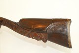 1700s Engraved Belgian FLINTLOCK Double Barrel Shotgun with Carved Stock ABSOLUTELY UNIQUE & EXQUISITE - 20 of 23