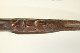 1700s Engraved Belgian FLINTLOCK Double Barrel Shotgun with Carved Stock ABSOLUTELY UNIQUE & EXQUISITE - 16 of 23