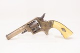 CASED ENGRAVED SILVER & IVORY English Antique BABY TRANTER .32 RF Revolver
1870s Birmingham Proofed - 5 of 21