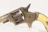 CASED ENGRAVED SILVER & IVORY English Antique BABY TRANTER .32 RF Revolver
1870s Birmingham Proofed - 7 of 21