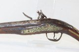 BOXED SET of Antique FLINTLOCK PISTOLS with a REVOLUTIONARY WAR THEME Two Ornate Pistols with a Stag Handled Knife - 22 of 25