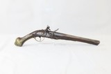 BOXED SET of Antique FLINTLOCK PISTOLS with a REVOLUTIONARY WAR THEME Two Ornate Pistols with a Stag Handled Knife - 24 of 25