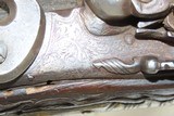 BOXED SET of Antique FLINTLOCK PISTOLS with a REVOLUTIONARY WAR THEME Two Ornate Pistols with a Stag Handled Knife - 11 of 25