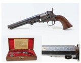 CASED c1856 mfg. LONDON MODEL Antique COLT M1849 Percussion POCKET Revolver Production Run Between 1853 and 1857 w/ACCESSORIES