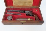 CASED c1856 mfg. LONDON MODEL Antique COLT M1849 Percussion POCKET Revolver Production Run Between 1853 and 1857 w/ACCESSORIES - 4 of 25