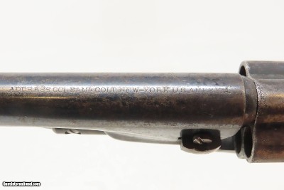 c1870 mfr. Antique COLT Model 1862 POLICE Revolver .36 Post-CIVIL WARSCALED DOWN Version of the COLT Model 1860 ARMY - Image 10 of 19