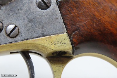 c1870 mfr. Antique COLT Model 1862 POLICE Revolver .36 Post-CIVIL WARSCALED DOWN Version of the COLT Model 1860 ARMY - Image 6 of 19