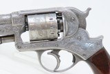 ENGRAVED CIVIL WAR Antique U.S. STARR M1858 Army .44 Double Action Revolver U.S. Contract Double Action ARMY Revolver - 4 of 22