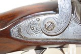 ENGRAVED English Antique CHAPPELL 14 Gauge Percussion Single Barrel SHOTGUN NICE British Mid-1800s FOWLING Piece - 7 of 19