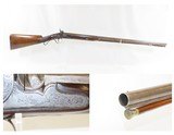 ENGRAVED English Antique CHAPPELL 14 Gauge Percussion Single Barrel SHOTGUN NICE British Mid-1800s FOWLING Piece - 1 of 19