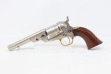 1873 mfr Antique COLT M1862 POCKET NAVY .38 Rimfire NICKEL Finish FIRE BLUE With Sharp STAGECOACH ROBBERY CYLINDER SCENE! - 2 of 20