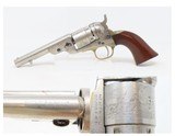 1873 mfr Antique COLT M1862 POCKET NAVY .38 Rimfire NICKEL Finish FIRE BLUE With Sharp STAGECOACH ROBBERY CYLINDER SCENE! - 1 of 20