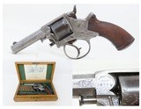 CASED ENGRAVED Antique TRANTER’S PATENT .320 CF Revolver JAMES PURDY LONDON