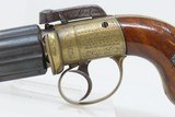 SANDERS SELFACTING PISTOL LEICESTER Antique English PEPPERBOX Revolver .36
BRITISH Double Action BAR HAMMER with ACCESSORIES - 7 of 21