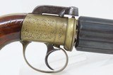 SANDERS SELFACTING PISTOL LEICESTER Antique English PEPPERBOX Revolver .36
BRITISH Double Action BAR HAMMER with ACCESSORIES - 20 of 21