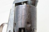 Pre-CIVIL WAR Cased Antique COLT Model 1849 POCKET w Robbery Cylinder Scene Inscribed to “JAs MERCER” on the Frame - 14 of 24