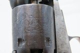 Pre-CIVIL WAR Cased Antique COLT Model 1849 POCKET w Robbery Cylinder Scene Inscribed to “JAs MERCER” on the Frame - 16 of 24